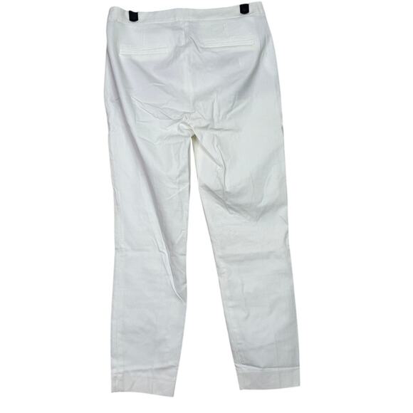 J.Crew Martie Crop Bi Stretch Pullon Ankle Dress Pant Trousers Side Zip 4 White - Picture 14 of 15
